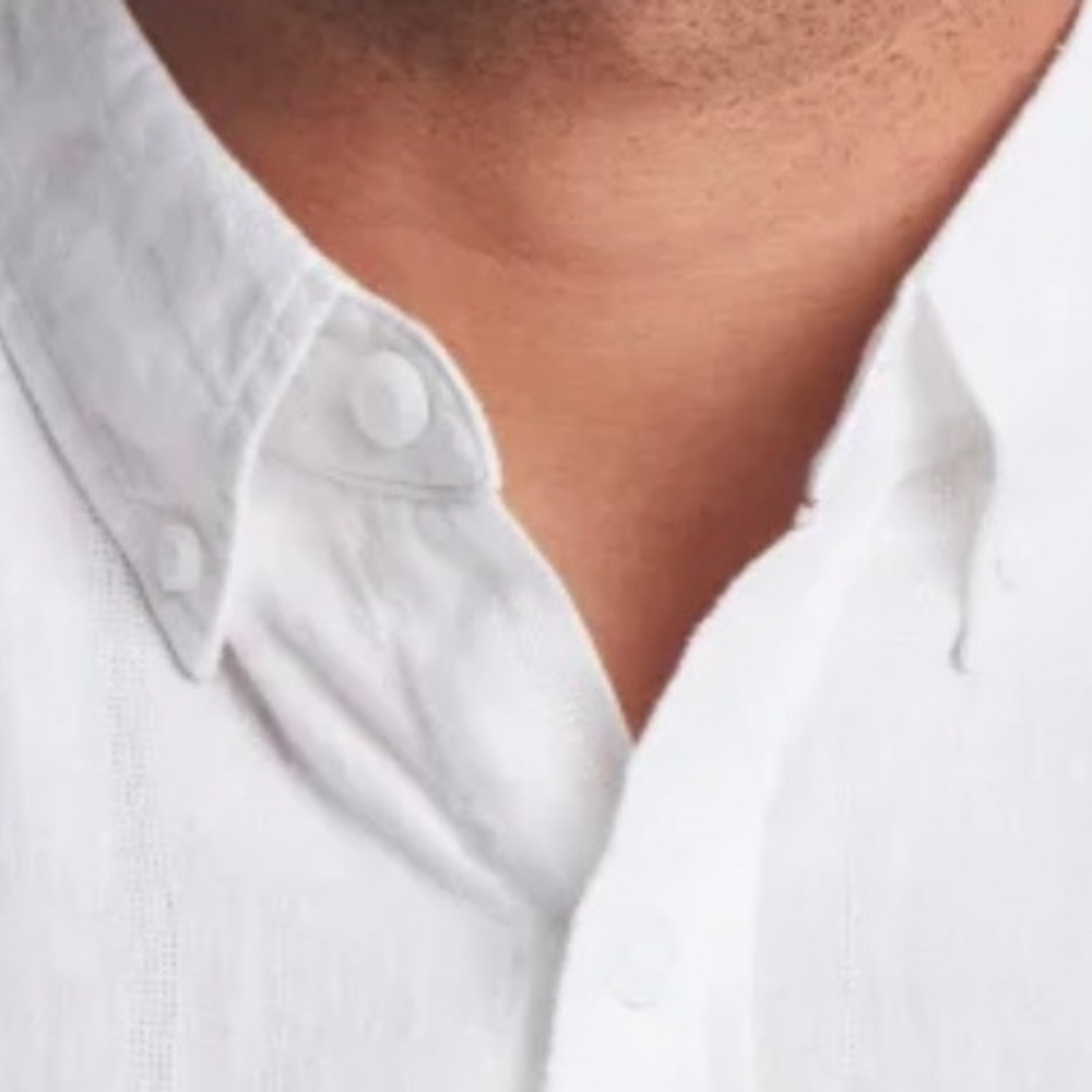 Weatherproof Vintage Men's Linen/Cotton Short Sleeve Woven Shirt - Picture 12 of 13